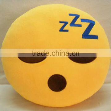 Sleepy emoji pillow