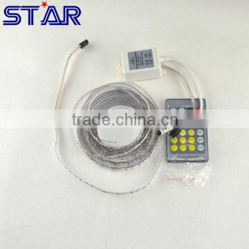 New Dimmable LED Strip Light SMD4014 12V Non Waterproof 120leds/m (White 60 leds with Warm White 60 leds) LED Tape with Dimmer