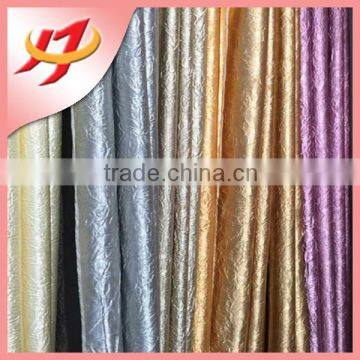 Bright shiny georgette satin fabric composition for tablecloth curtain decor