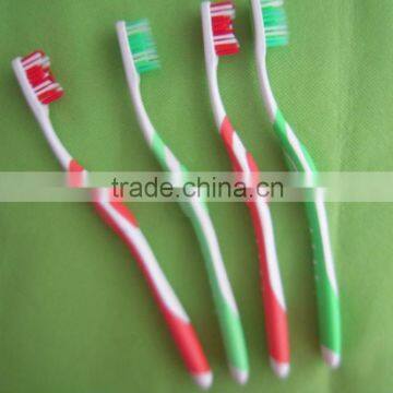 Adult injection plastic toothbrush (hot-selling)