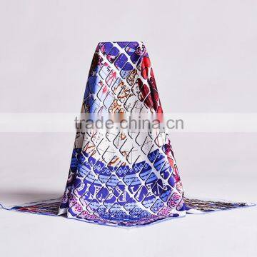 Customized Digital Print 100% Silk Satin Scarf DL-1308-2