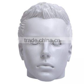 Abstract hair male plastic mannequin head