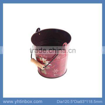 super mini tin bucket with handle small tin box made in China