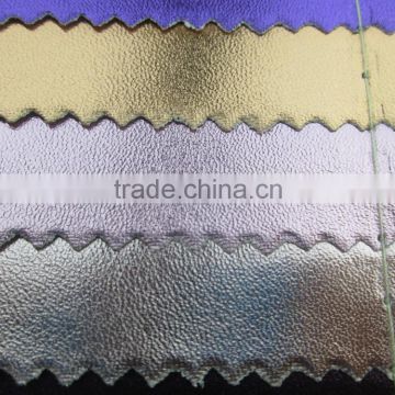 Metallic luster style leather fabric pvc Synthetic leather textile fabric for bag decorative garment sofa faux leather fabrics