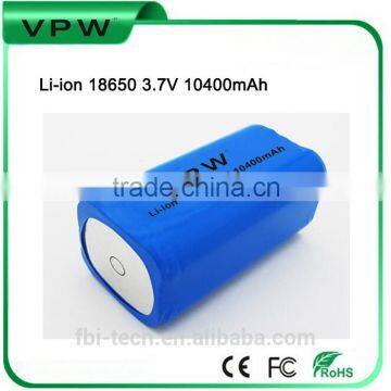 Tailor-made 3.7V 10400mAh LED Light battery Li-ion Battery Pack