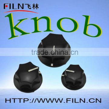 big size round black bakelite radio control knob