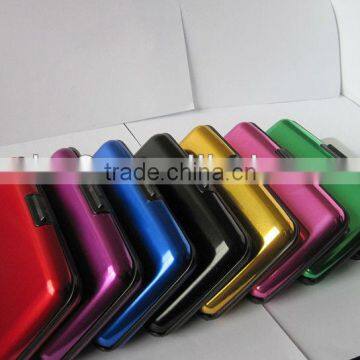 rainbow colors aluminum credit card holder