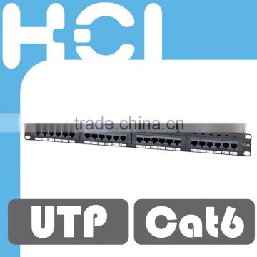 24Port Keystone Jack 110 and LSA+ IDC 8-in-1 Modular Patch Panel