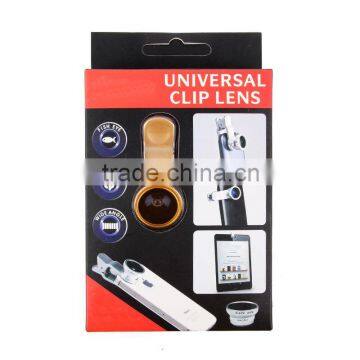 Brand New 180Degree Fisheye+0.67X Wide-angle+Macro Lens Photo Kit For iPhone/iPad/Samsung/HTC