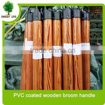 120 length Nanning SWEET PVC coated wooden broom handle with italian thread