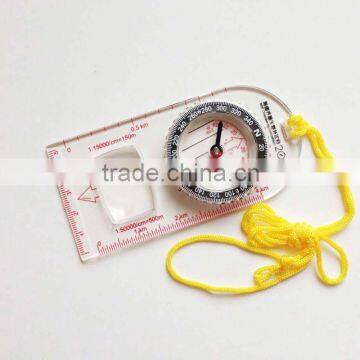 Hiking Orienteering All in 1 Map Scale Compass , Compass With Key Ring , Cheap Promotion Key Chains photo-3
