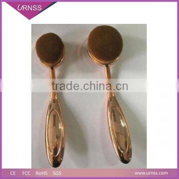 Professinal Rose Gold Oval Toothbrush Foundation Makeup Brush Set photo-6
