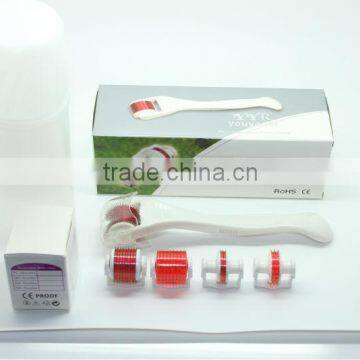 best pride for 200 needles derma roller with replacable head for skin cure