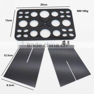 Lady Chinese Cosmetic High Quality Personalized Beautiful Acrylic Folding Collapsible Makeup Brush Holder photo-3