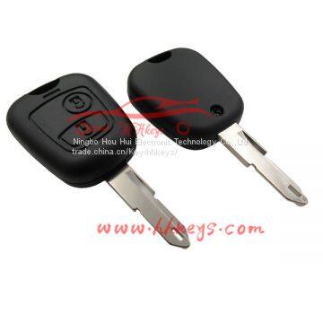 Car key Fiat remote key 3 buttons black replacement key rubber pad