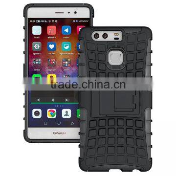 For HUAWEI P9 Lite Armor CASE Heavy Duty Hybrid Rugged TPU Impact Kickstand ShockProof Case Tyre Case Robot Case Spide Case photo-4