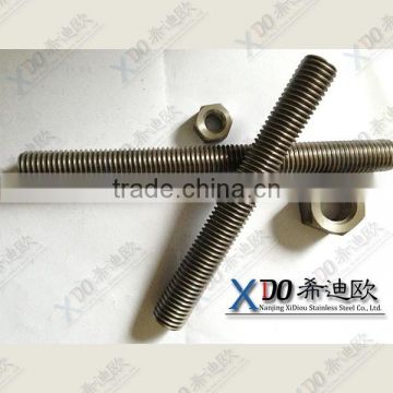 alloy718 / GH4169 Stainless Steel fasteners thread rod and nut en2.4668