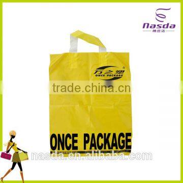 HDPE plastic bags,Soft loop handle plastic bags