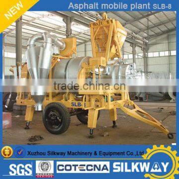 mini mobile asphalt machine SLB8 asphalt plant machine