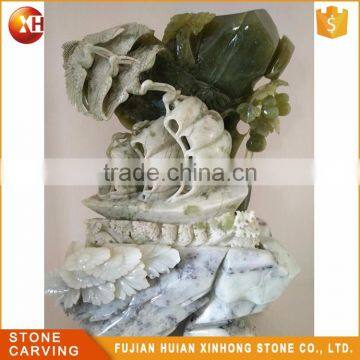Oriental Treasure Precious Lively Jadeite Natural Jade Statue photo-6