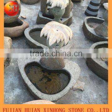 Natural Granite Water Fountain With Doll photo-2