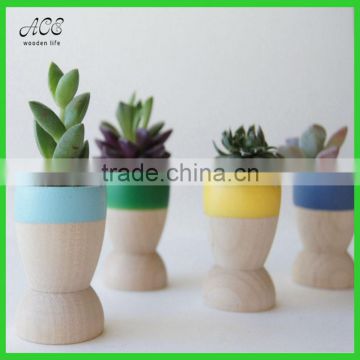 Mini wooden planters Wooden succulent planters Small wooden planters pots