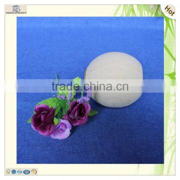 China Factory Ball Shape Poplar Wooden Candle Stand Holder photo-5