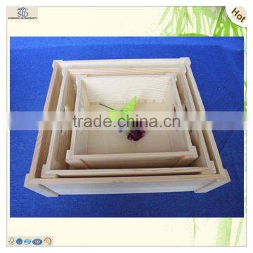 Wholesale Unfinished Serving Candy Pizza Pine Wooden Tray photo-6