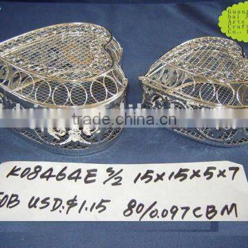 Silver Metal Handmade Gift Jewelry Box