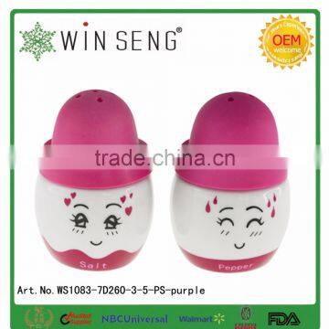 Porcelain Condiment Set Oil & Vinegar Bottle Salt & Pepper Shaker photo-3