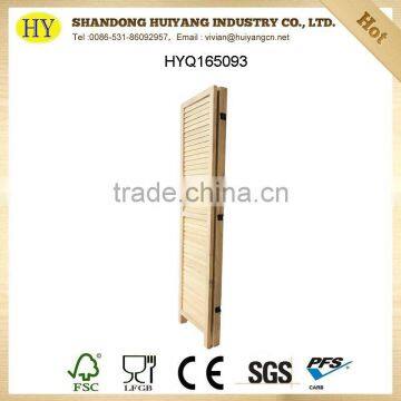 Cheap Natural Unfinished Folding Wooden Screens Wholesale photo-3