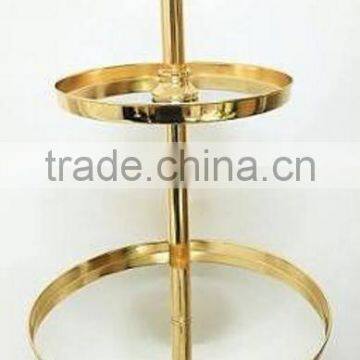 gold plated 2 tier cake stand