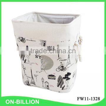 Heavy Canvas Collapsible Fabric Laundry Basket photo-2