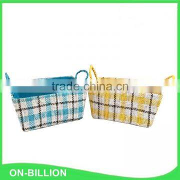 Household Cheap Colorful Paper Straw Tabletop Baskets photo-3