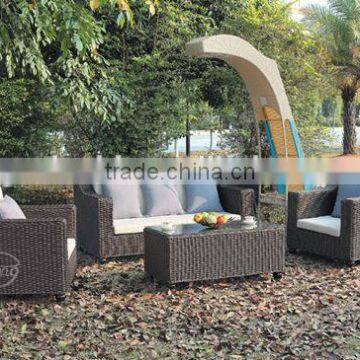 2015 luxury rattan outdoor sofa set,PE rattan garden furniture set