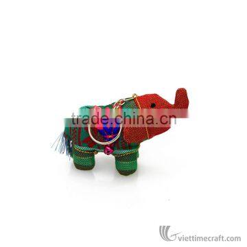 Handmade Fabric Elephant-shape Keychain, Promotional Keychain, Mini Stuffed Animal Keychain photo-4