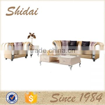 london leather sofa, light yellow leather sofa, yellow leather sofa set LV-987