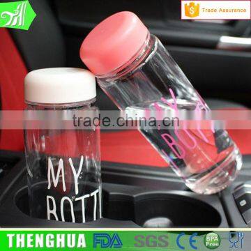 New Design sports plastic fruit infuser shaker water bottle bpa free