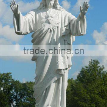 Classic garden sculpture life size marble jesus statues for sale