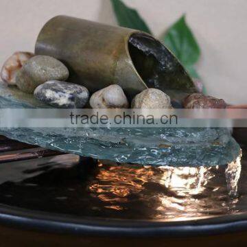 Soothing Balance Slate Tabletop Water Fountain With LED Light photo-3