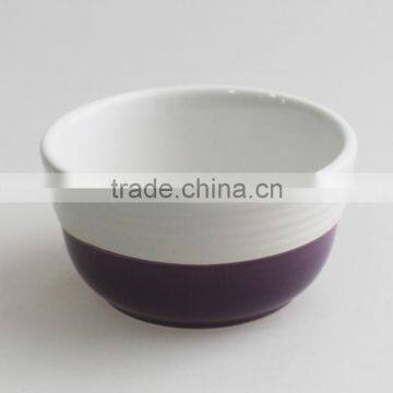 4" colorful customized ceramic soup bowl