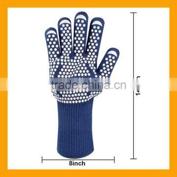 EN407 Certified Heat Resistant Barbecue Gloves, Silicone Printed Grill Gloves photo-2