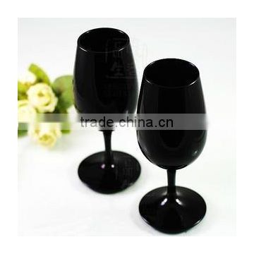 black color big volume stemware