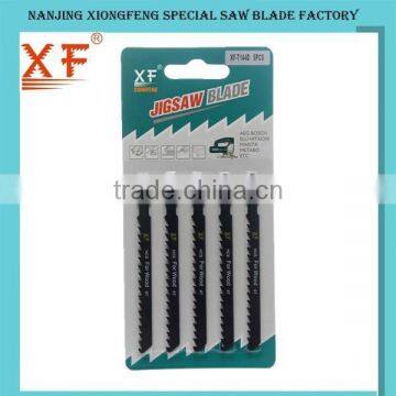 XF T144D: 5Pcs Bosch T Shank jigsaw blades for wood