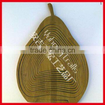 Handmade Storage Bamboo Basket With Handle photo-2