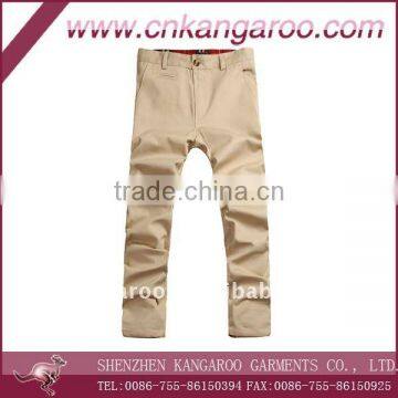 Mens' latest design 100% cotton poplin casual pants