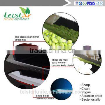 Manufacturers Selling High-end Color Black Mirror Light Wooden Handleceramic Kitchen Knife photo-4