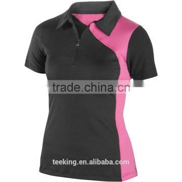 custom different color lady sexy polo shirt