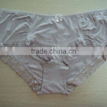 js-2479 Comfortable lady lingerie underwear with side lace (Accept OEM)