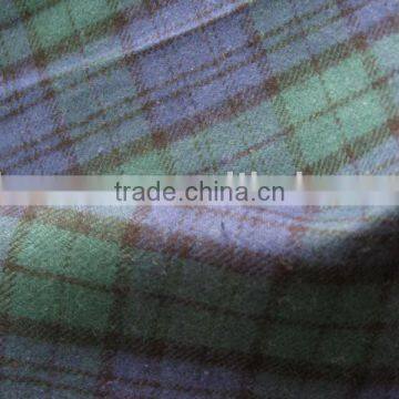 yarn dye cotton flannel fabric, brushed fabric